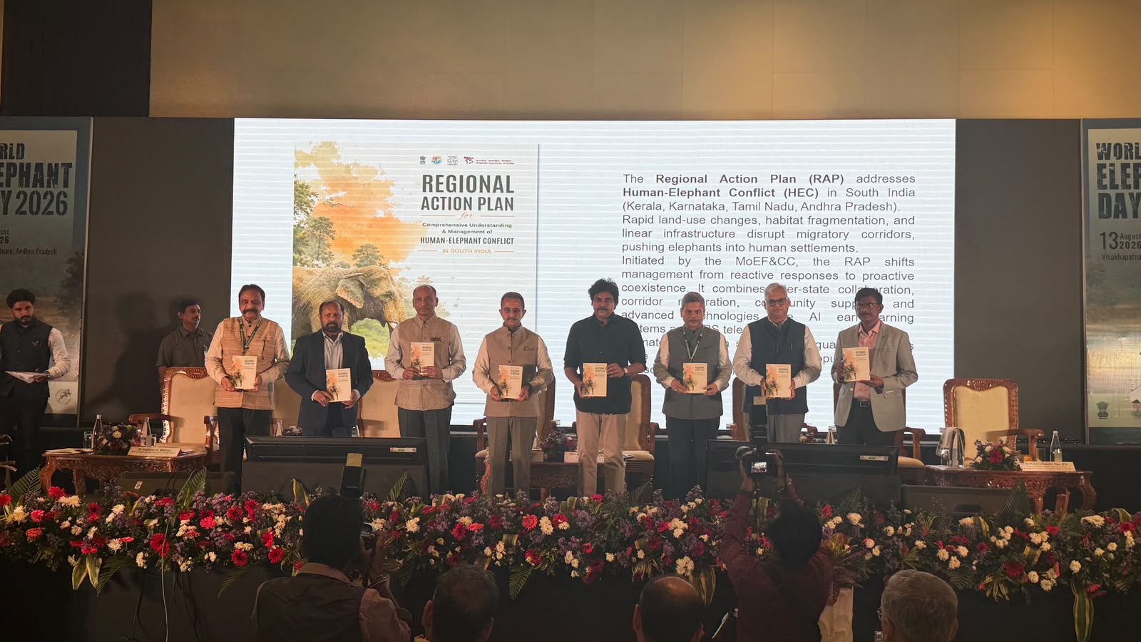 Regional Action Plan for Comprehensive Understanding & Management of Human-Elephant Conflict in South India Release Photo