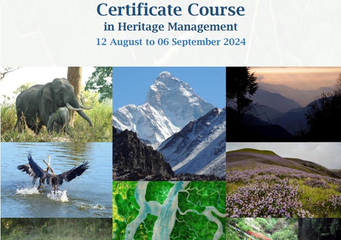 Announcement of Certificate Course in Heritage Management (12h Aug- 6th Sep 2024)