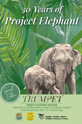 Cover page of Trumpet – 30 years of Project Elephant – Special Edition - 2022