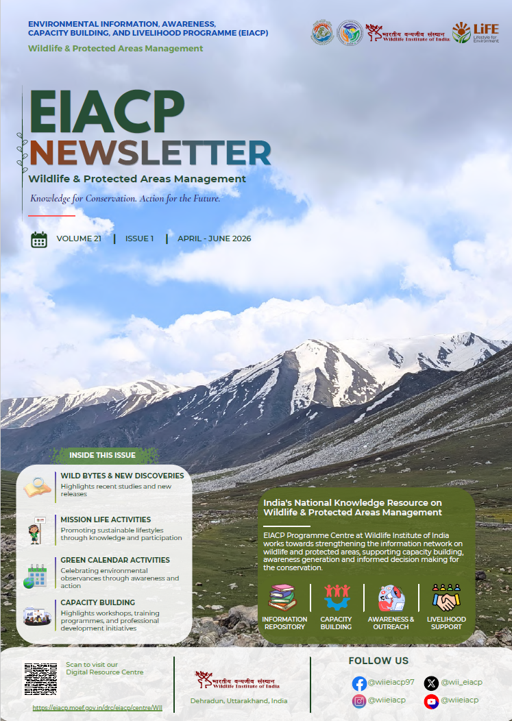 Cover Image of EIACP NEWSLETTER Wildlife & Protected Areas Management (VOLUME 21 I ISSUE 1 I APRIL - JUNE 2026)